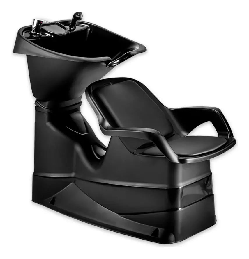 Lavatório Cabeleireiro Cuba Reclinável Salão Preto Dompel - Image 1