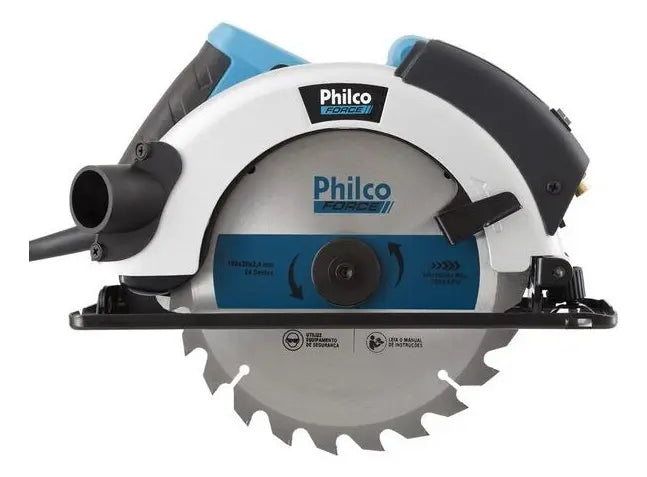 Serra circular elétrica Philco PSC01 185mm 1.5kW azul-celeste - Image 3