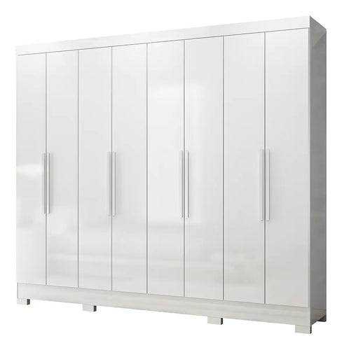 Imagem 3 de 3 de Guarda Roupas Casal 8 Portas 4 Gavetas Diplomata Branco