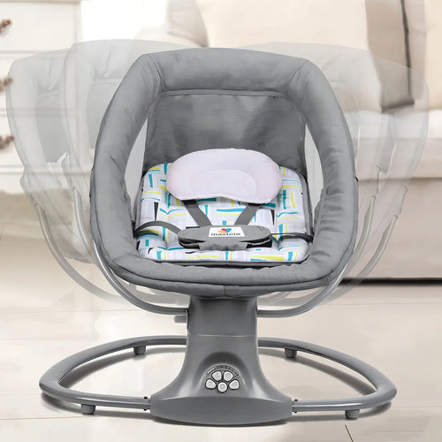 Imagem 2 de 3 de Cadeira De Balanço Para Bebê Automática Techno 8104 Mastela Com Bluetooth Cinza