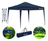 Tenda Gazebo Sanfonada Articulada Luvinco 3x3m Azul Impermeável Resistente Proteção Ao Ar Livre Camping Praia Eventos Montagem Prática Estrutura Resistente Durável - Image 1