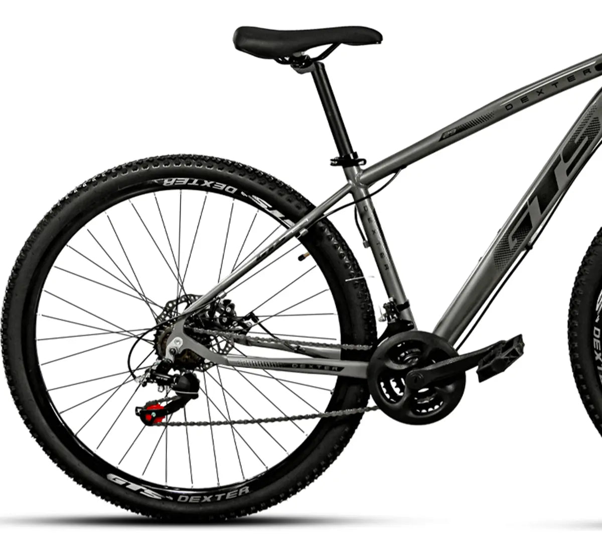 Bicicleta Aro 29 Gts Dexter 24 Marchas Freio A Disco Cor Grafite Com Preto Tamanho Do Quadro 21 - Image 2