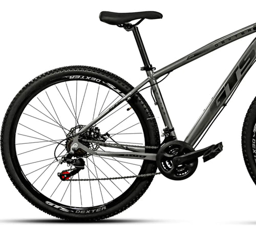 Imagem 2 de 3 de Bicicleta Aro 29 Gts Dexter 24 Marchas Freio A Disco Cor Grafite Com Preto Tamanho Do Quadro 21