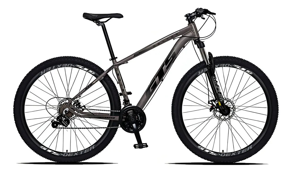 Bicicleta Aro 29 Gts Dexter 24 Marchas Freio A Disco Cor Grafite Com Preto Tamanho Do Quadro 21 - Image 1
