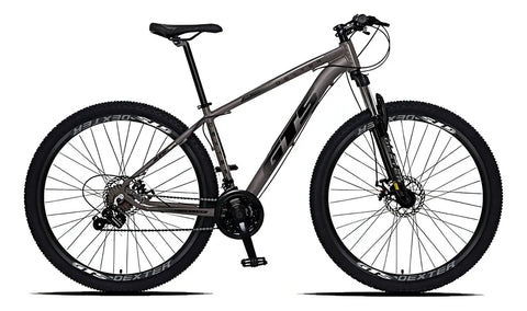 Bicicleta Aro 29 Gts Dexter 24 Marchas Freio A Disco Cor Grafite Com Preto Tamanho Do Quadro 21 - Image 1