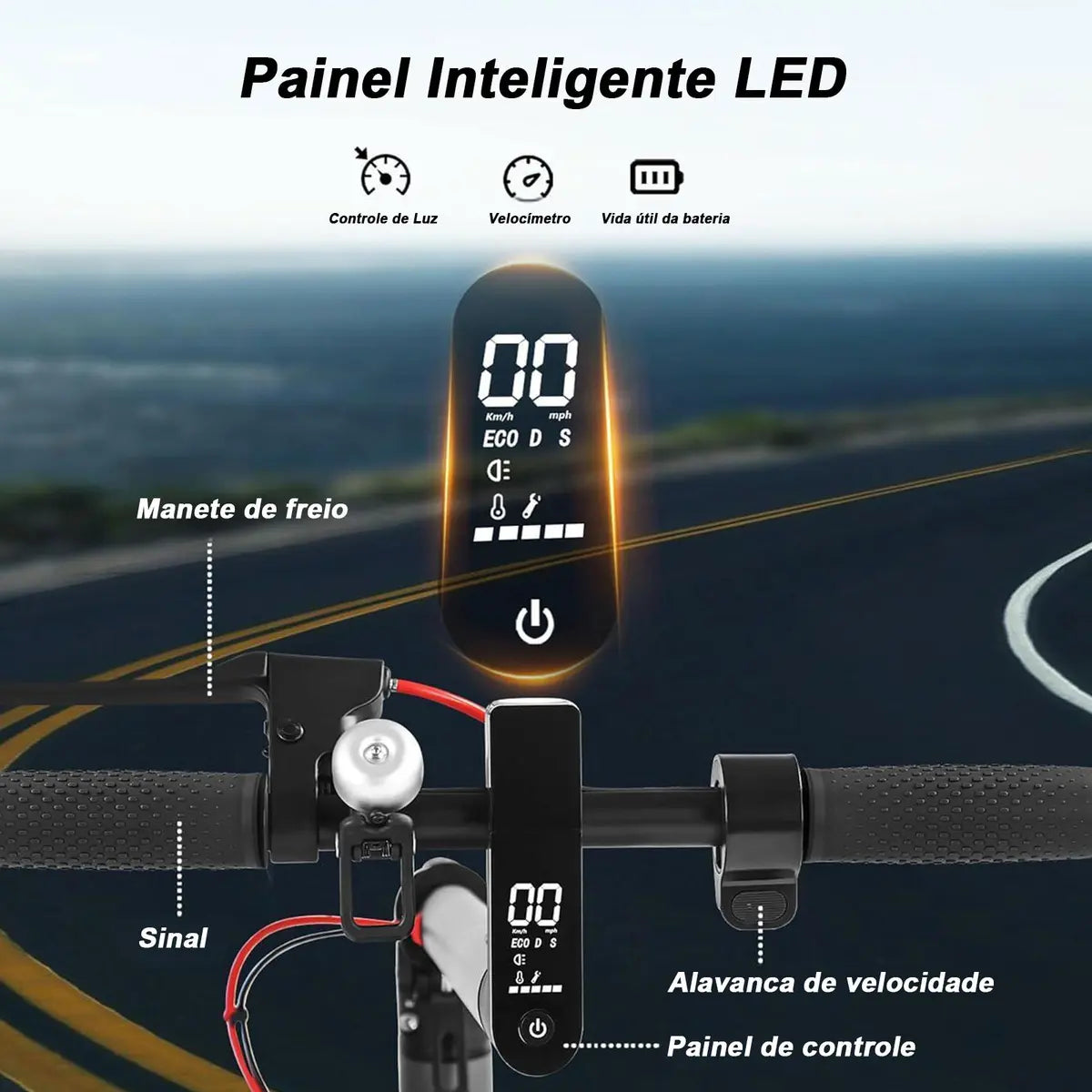 Patinete Elétrico 350w Dobrável, Mini Scooter Elétrica - Image 3