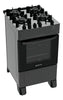 Fogão 4 Bocas Atlas Mônaco Top Glass com Mesa de Vidro e Acendimento Automático Preto Bivolt - Image 1